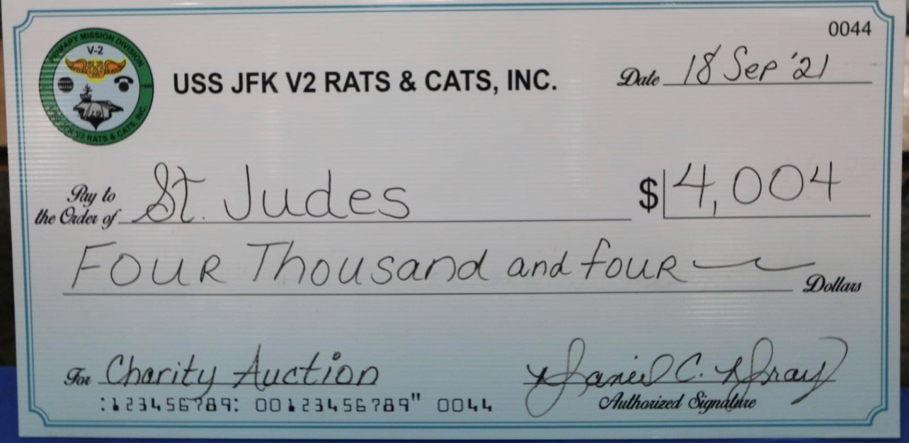 A check that is written in front of the back of it.